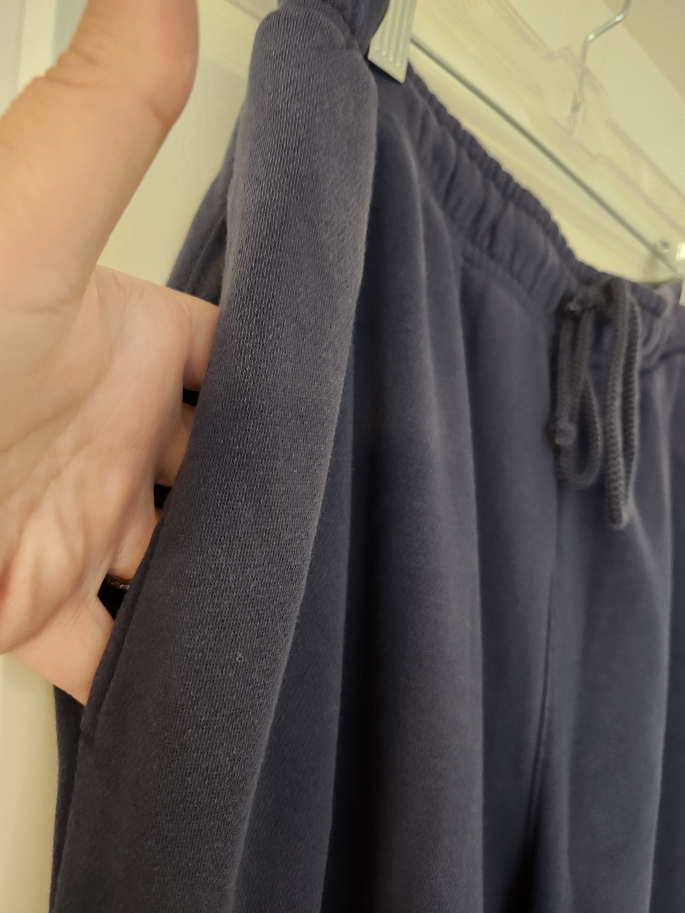 Wild Fable Wide Leg Fleece Sweatpants XL Navy Drawstring NWT - Picture 4 of 8